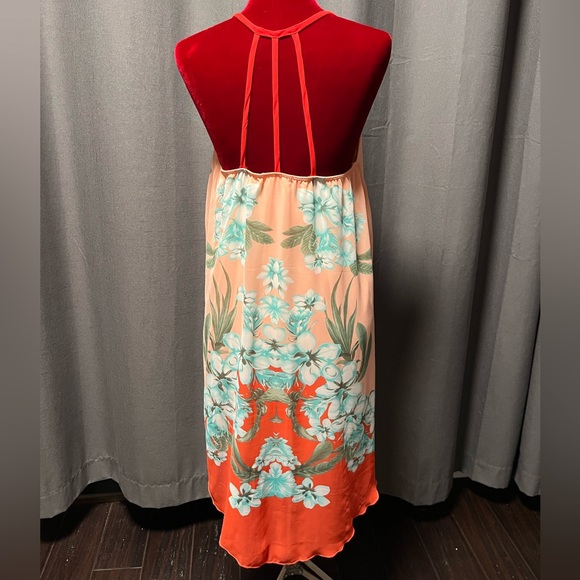 just me brand - floral strappy high low dress - tobi.com - size L - Picture 3 of 7